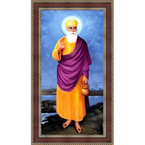 Sri Guru Nanak Dev Ji - Wooden Frame 30"x60"