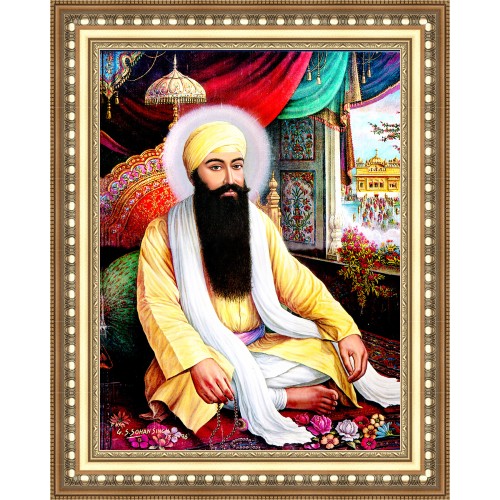 Sri Guru Ram Das Sahib Ji - Wooden Frame 30"x40"